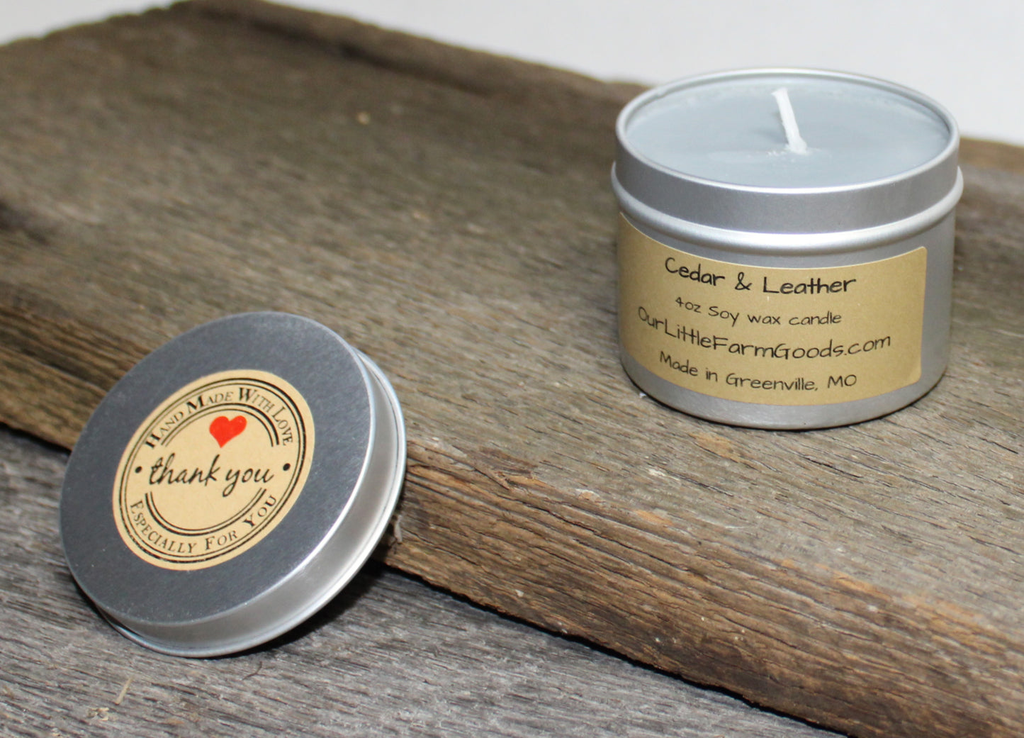 Cedar Leather Candle 4oz
