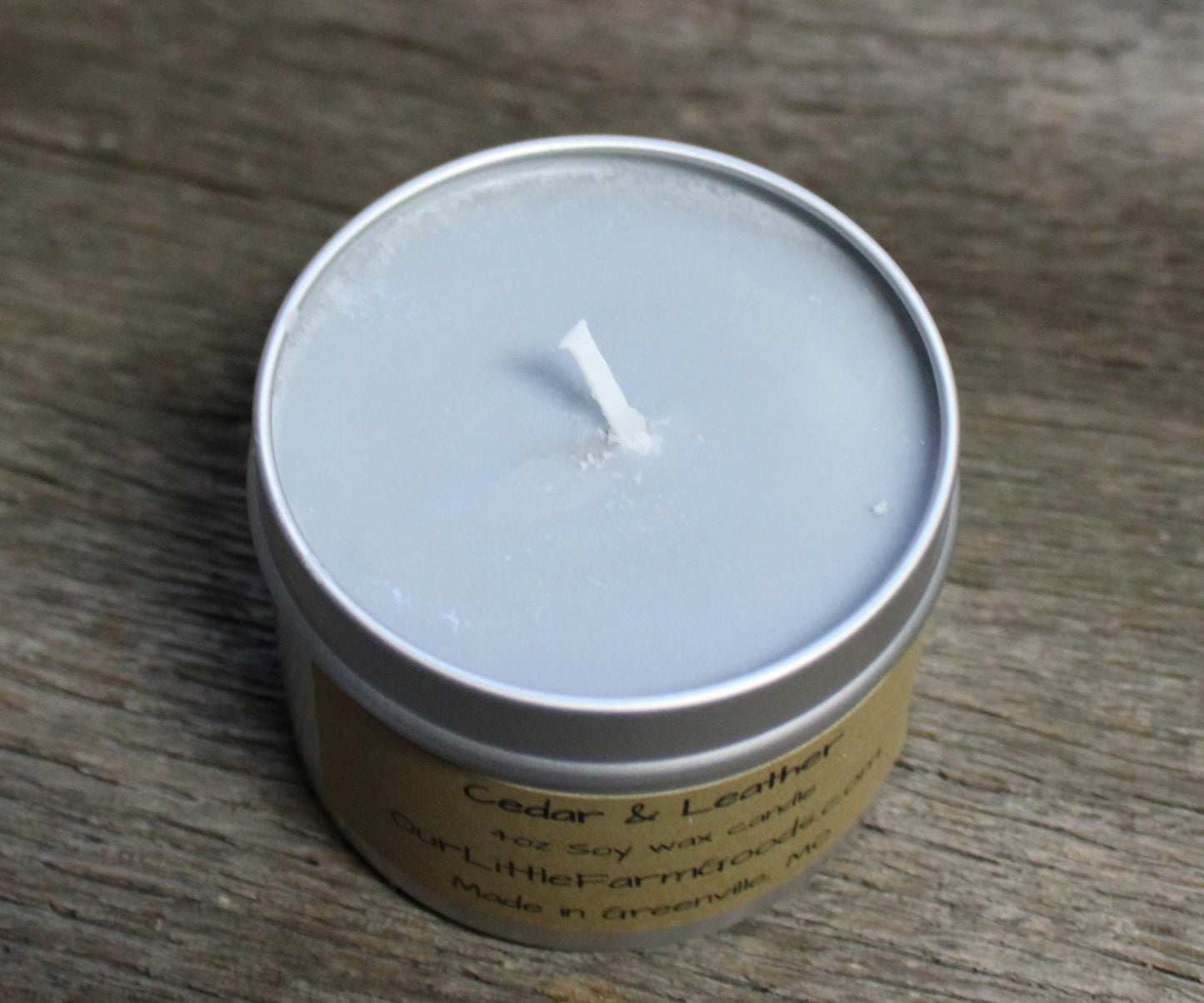 Cedar Leather Candle 4oz