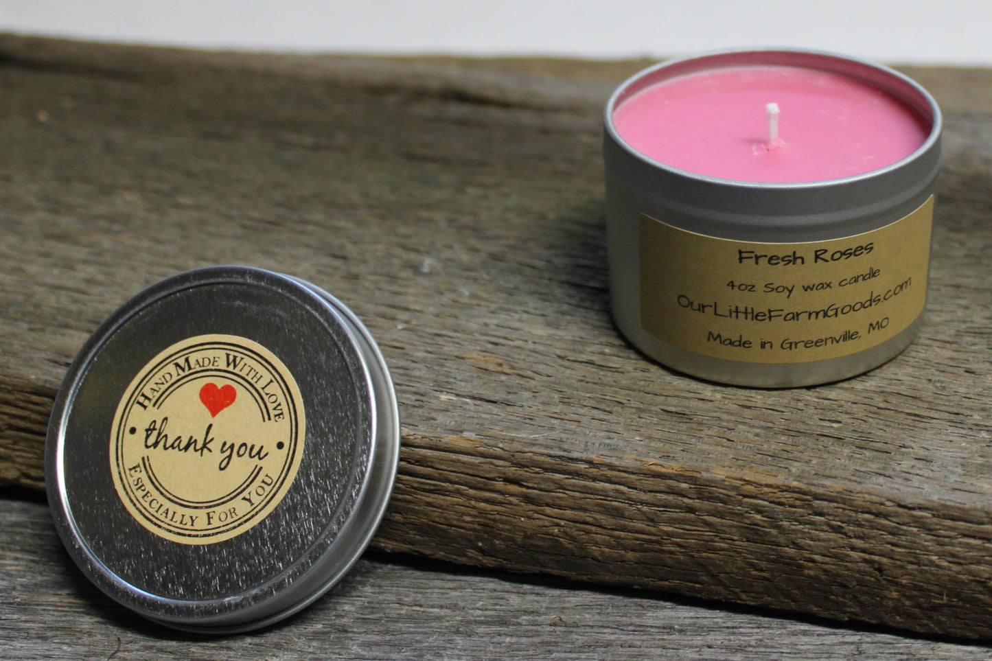 Fresh Rose Candle 4oz