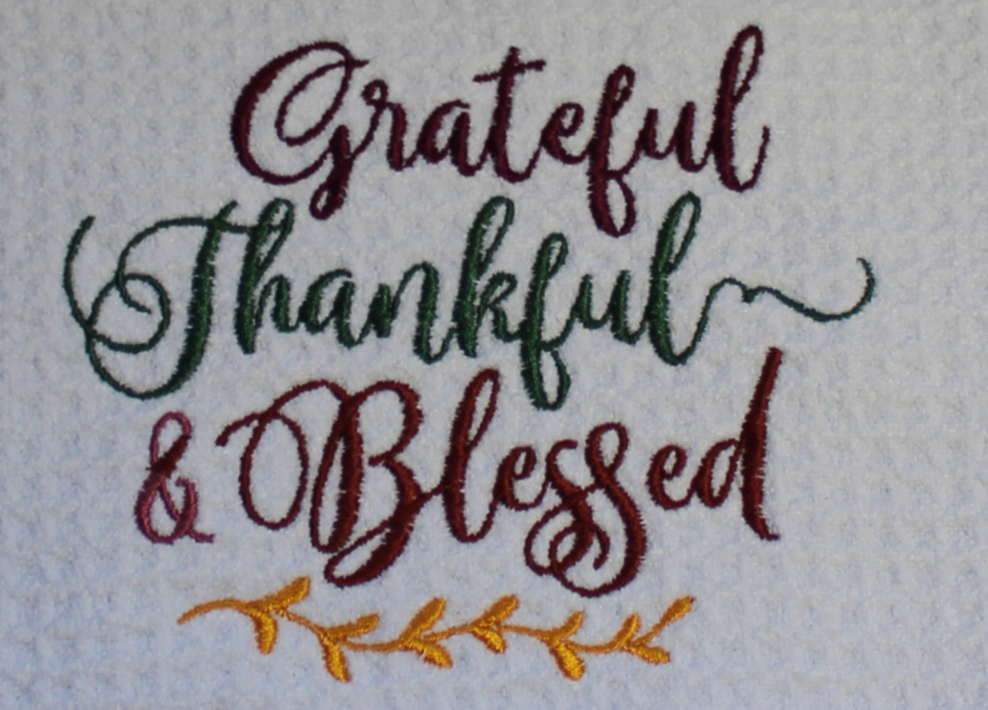 Grateful towel