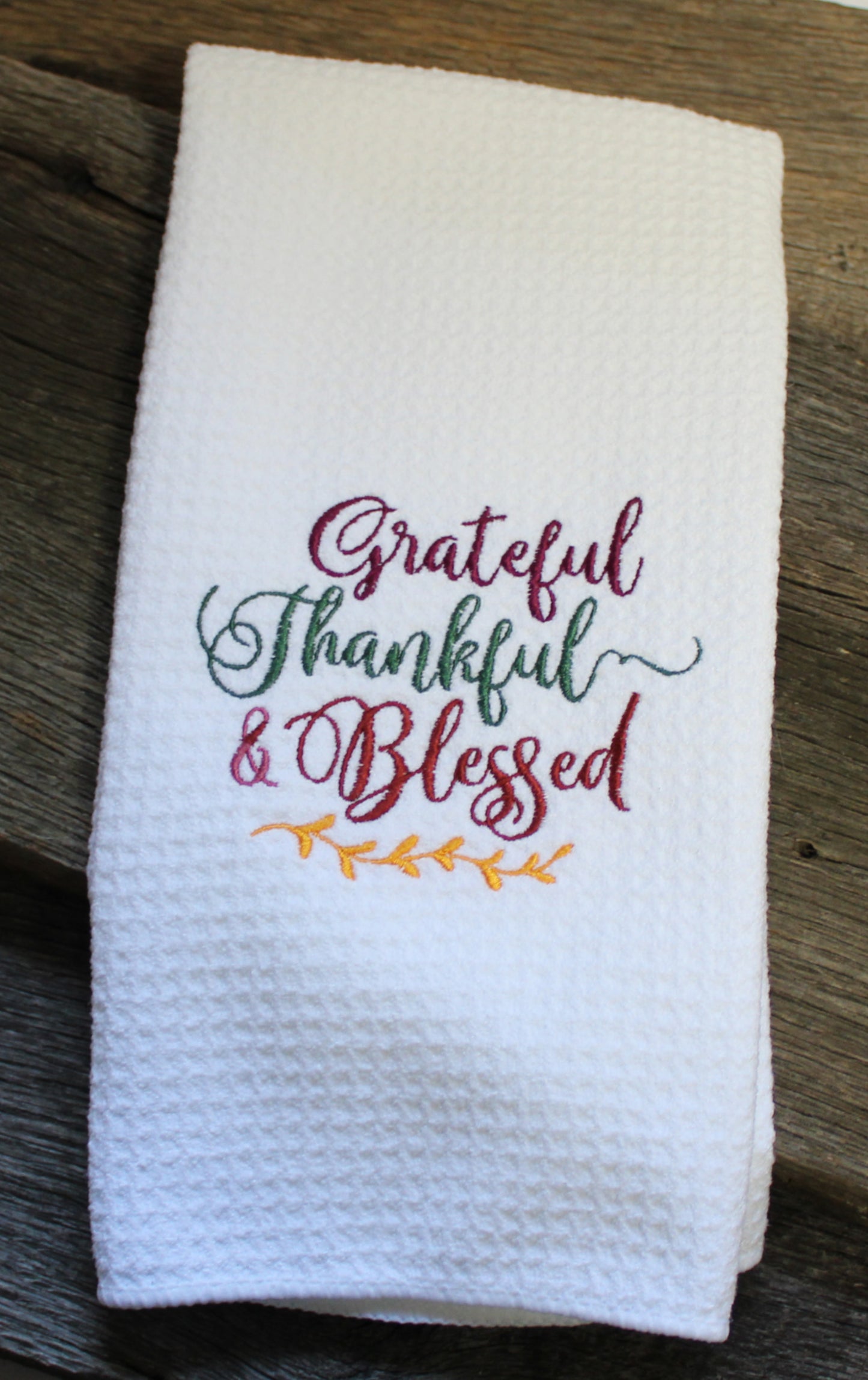 Grateful towel