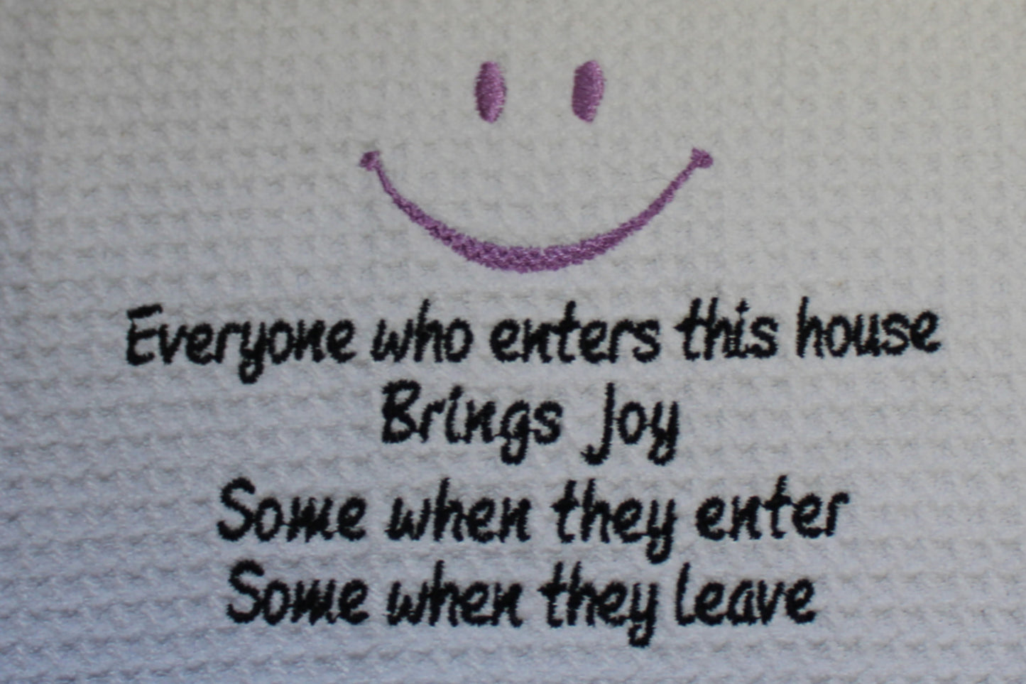 House of Joy towel