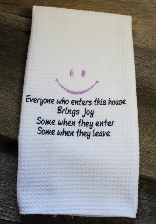 House of Joy towel