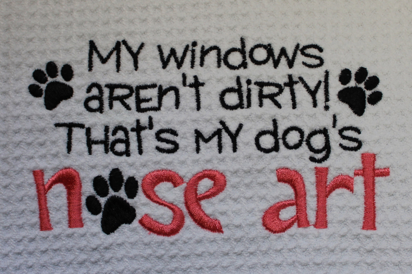 Nose art towel