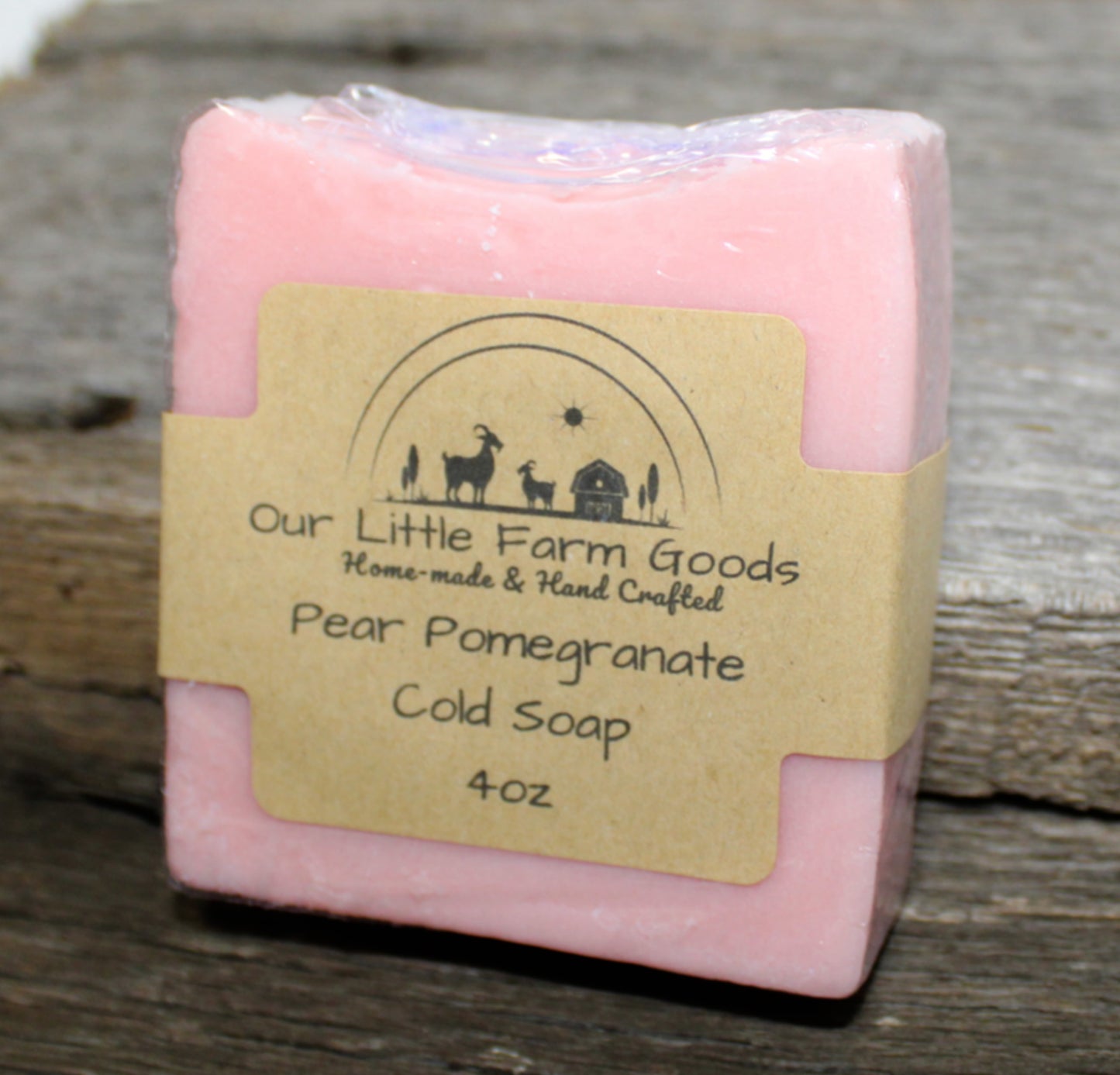 Pear Pomegranate Cold Process Soap Bars
