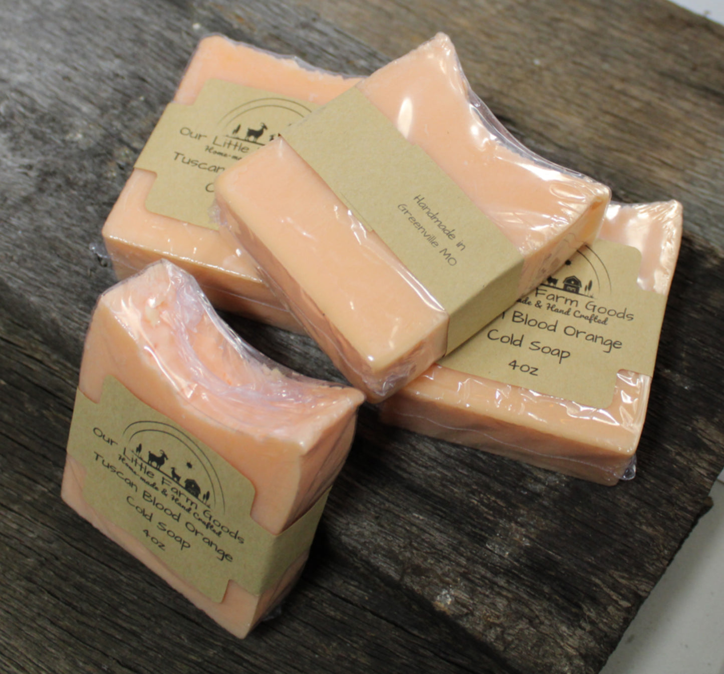 Tuscan Blood Orange Cold Process Soap Bars