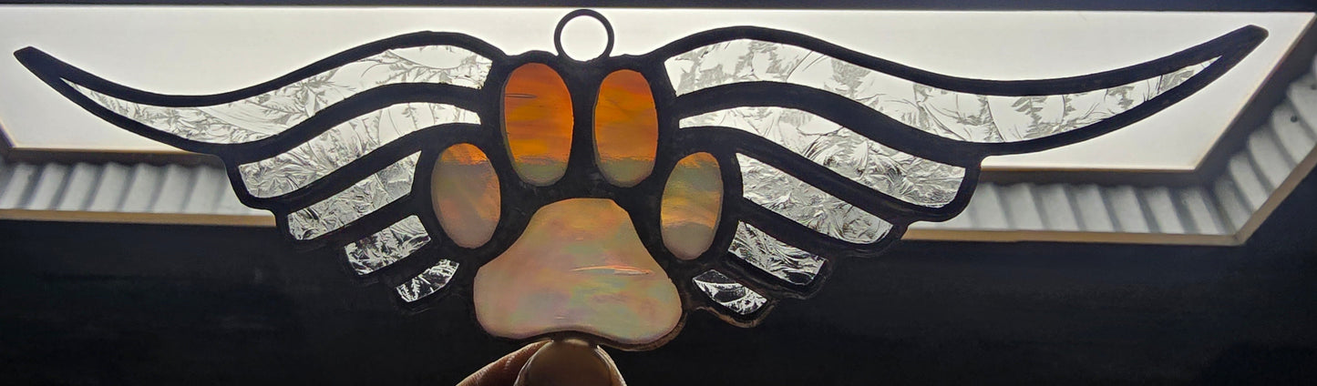 Paw Print with Wings