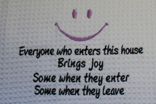 House of Joy towel