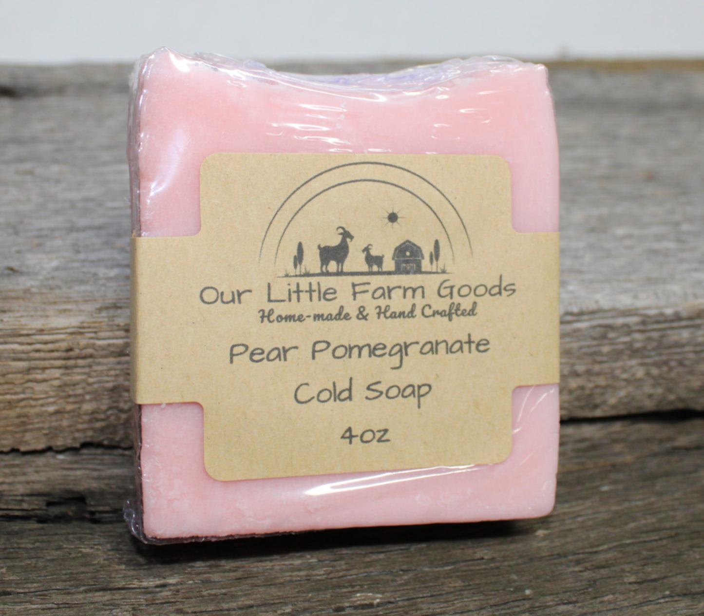 Pear Pomegranate Cold Process Soap Bars