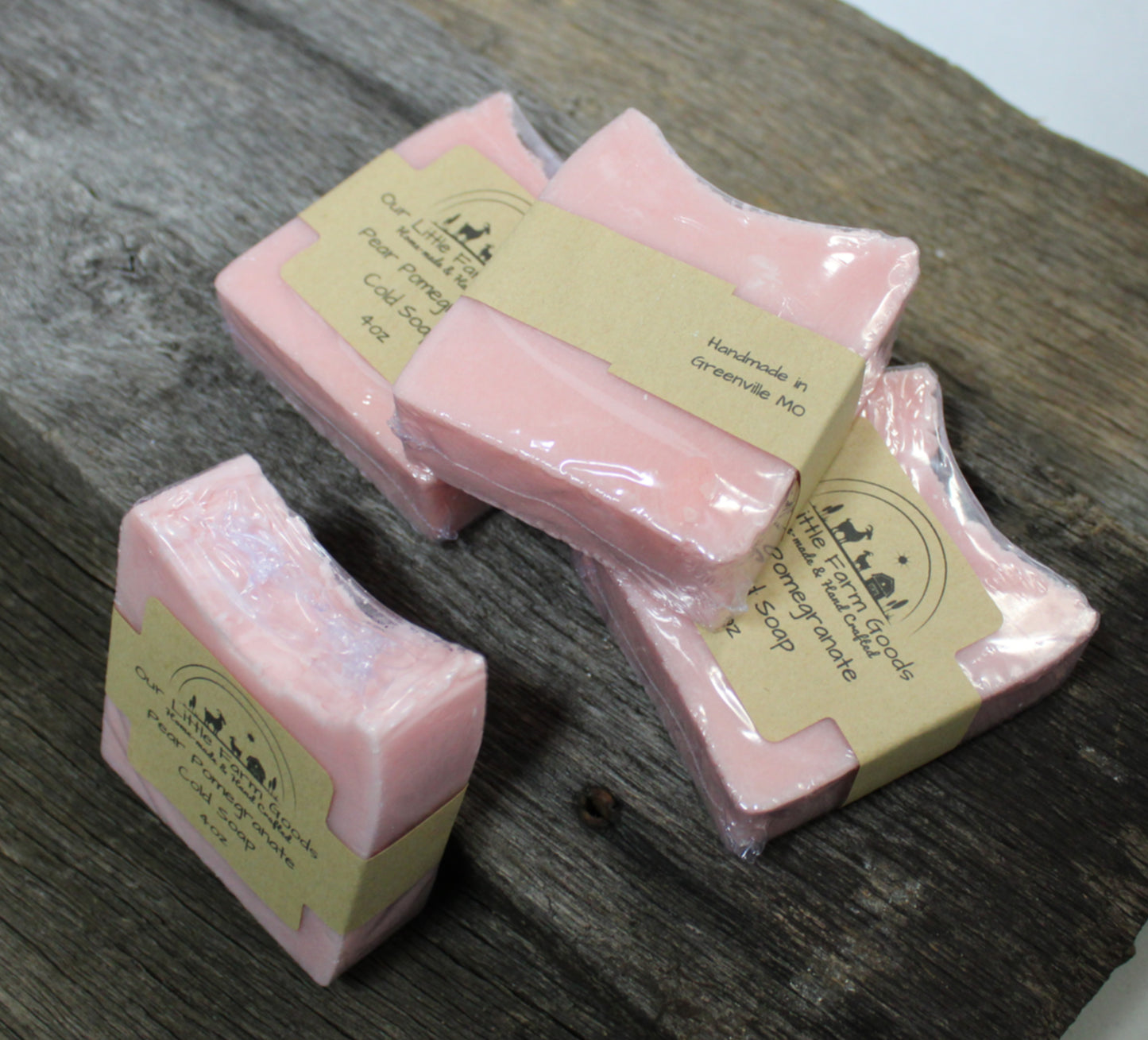 Pear Pomegranate Cold Process Soap Bars