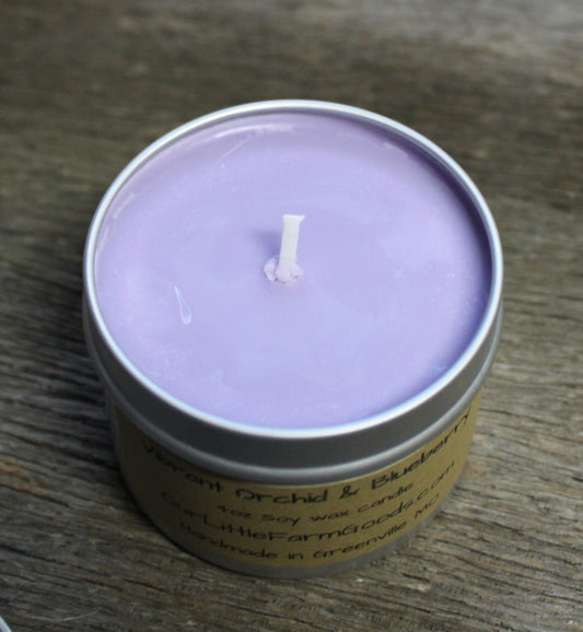 Vibrant Orchid Blueberry Candle 4oz