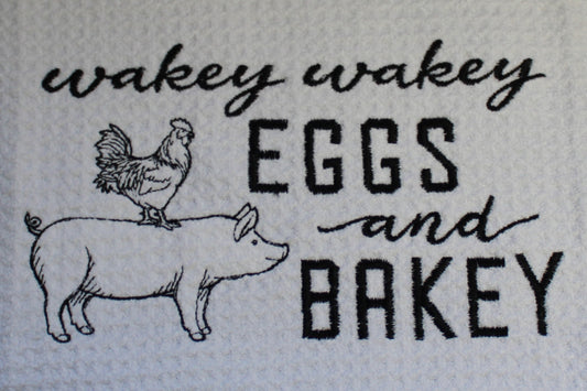 Wakey Wakey towel